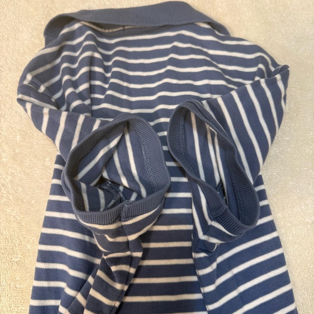 Ralph Lauren Striped Coastal Cotton Polo T-Shirt Dress with Red Logo Size Medium - Picture 7 of 11
